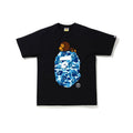 Black Bape T-shirt with blue camo ape graphic