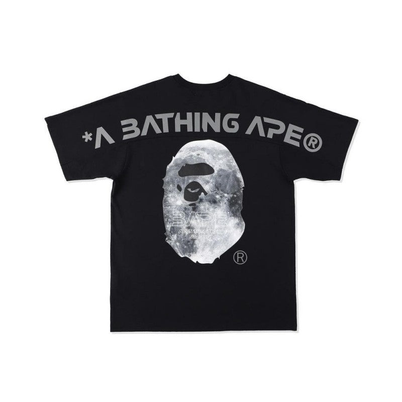 Black Bape T-shirt with large ape face graphic on front