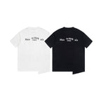 White and black Maison Margiela T-shirts with Mais on Marg PARIS jela print