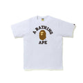 White BAPE graphic T-shirt with large chest logo