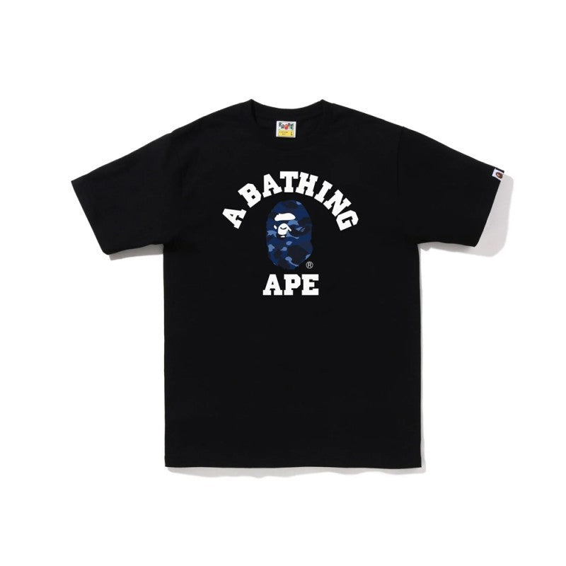 Bape black T-shirt with A BATHING APE graphic on front