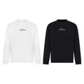 Crewneck sweatshirt, white, long sleeves with small logo print
