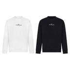 Crewneck sweatshirt, white, long sleeves with small logo print