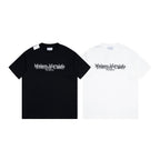 Black and white crewneck T-shirts with Maison Margiela PARIS chest graphics