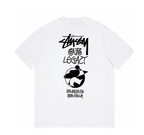 Stussy white T-shirt with large back graphic print