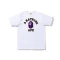 White Bape T-shirt with A Bathing Ape logo graphic
