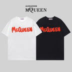 Alexander McQueen T-shirt set with McQueen logo text, white and black fronts