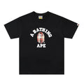 Black Bape T-shirt with circular A Bathing Ape graphic print