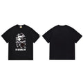 Black Bape T-shirt with camo ape graphic and BY BATHING APE print