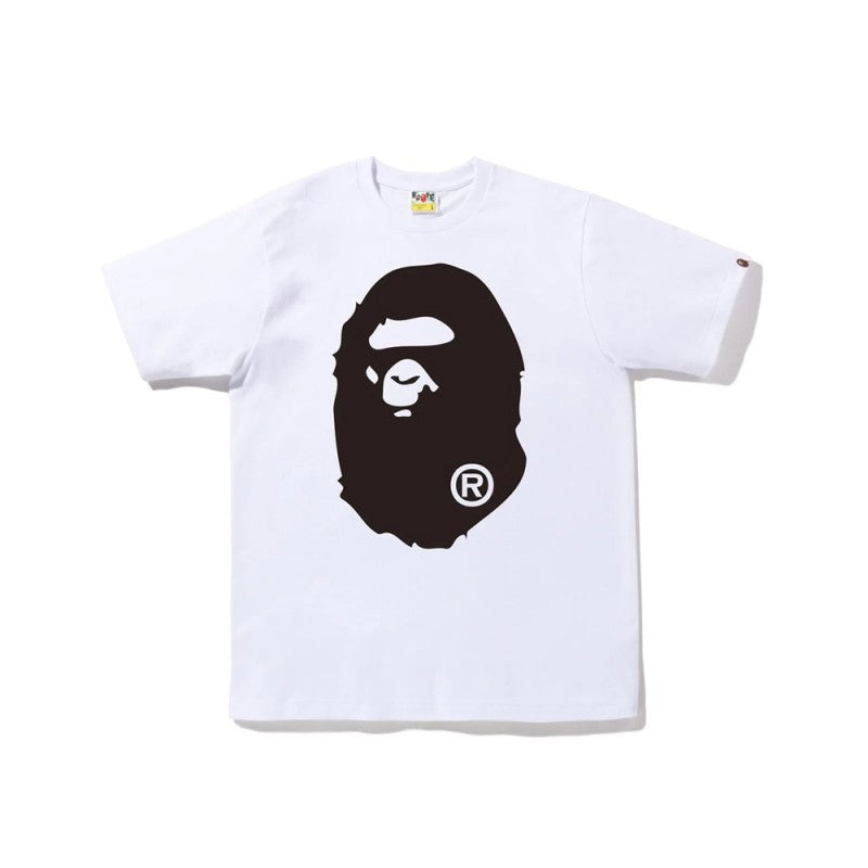 White Bape graphic T-shirt with face print