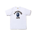 White Bape style T-shirt with large A BATHING APE graphic front