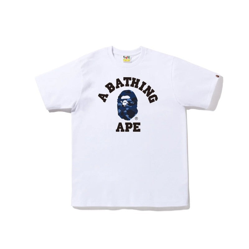 White Bape style T-shirt with large A BATHING APE graphic front