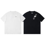 Maison Margiela two-pack crewneck T-shirts, white and black, short sleeves