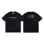 Maison Margiela black T-shirt front and back view