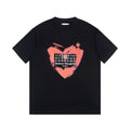 Men's Maison Margiela T-shirt, black with heart graphic and number print