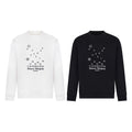 White Maison Margiela sweatshirt with numeric graphic and logo print on chest
