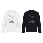 White Maison Margiela sweatshirt with numeric graphic and logo print on chest