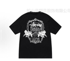 Stussy black T-shirt with large front graphic print