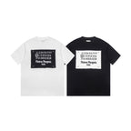 Pair of crewneck T-shirts in white and black with Maison Margiela number graphic
