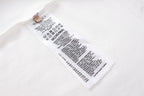 White Gucci short-sleeve T-shirt with printed care label
