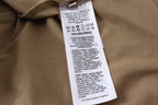 Gucci tan T-shirt care label sewn inside neckline