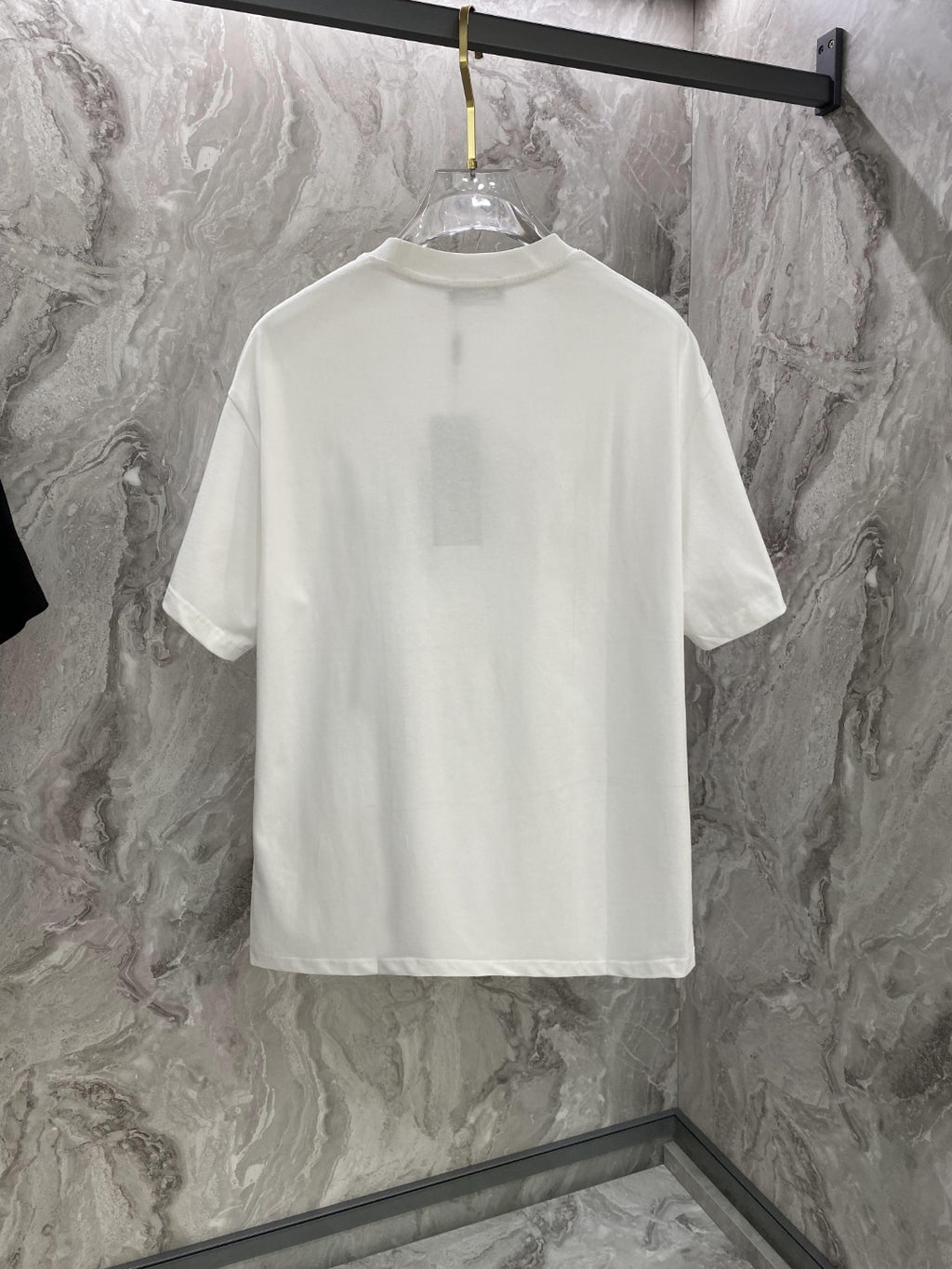 White Versace crewneck T-shirt back view
