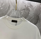Versace white crewneck T-shirt neckline with inner brand label