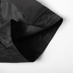 Prada black nylon pants leg with stitched cargo pocket detail
