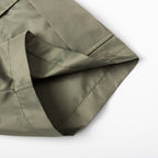 Olive Prada cargo shorts with flap detail and folded hem edge