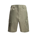 Olive Prada cargo shorts with pleated front and belt loops