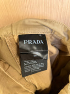 Prada NFC care label inside khaki shorts waistband