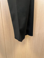 Gucci trousers leg and hem detail with straight tailored fit