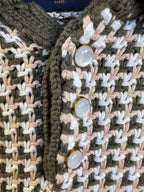 Louis Vuitton knit placket with three round button details