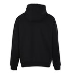 Versace black hoodie back view with large hood