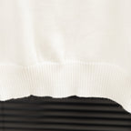 White Givenchy sweater ribbed hem cuff detail