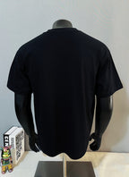 Polo Ralph Lauren black T-shirt back view, plain with crew neckline