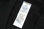Black hoodie interior neck care label