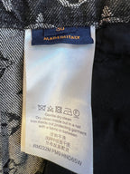 Louis Vuitton pants care label tag inside waistband with washing instructions