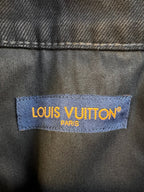 Louis Vuitton denim brand patch reading LOUIS VUITTON PARIS