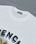 White Givenchy T-shirt crewneck collar with brand label