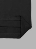 Black Moncler short-sleeve T-shirt with hem and side seam stitching