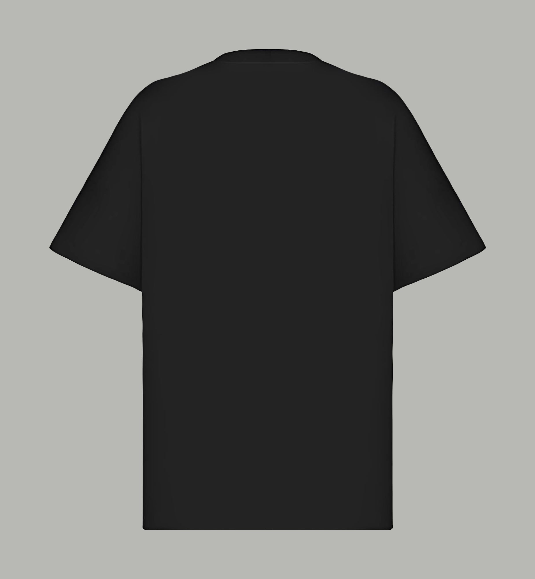 Black Moncler crew-neck T-shirt, plain back