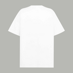 Moncler short-sleeve T-shirt in white, back view