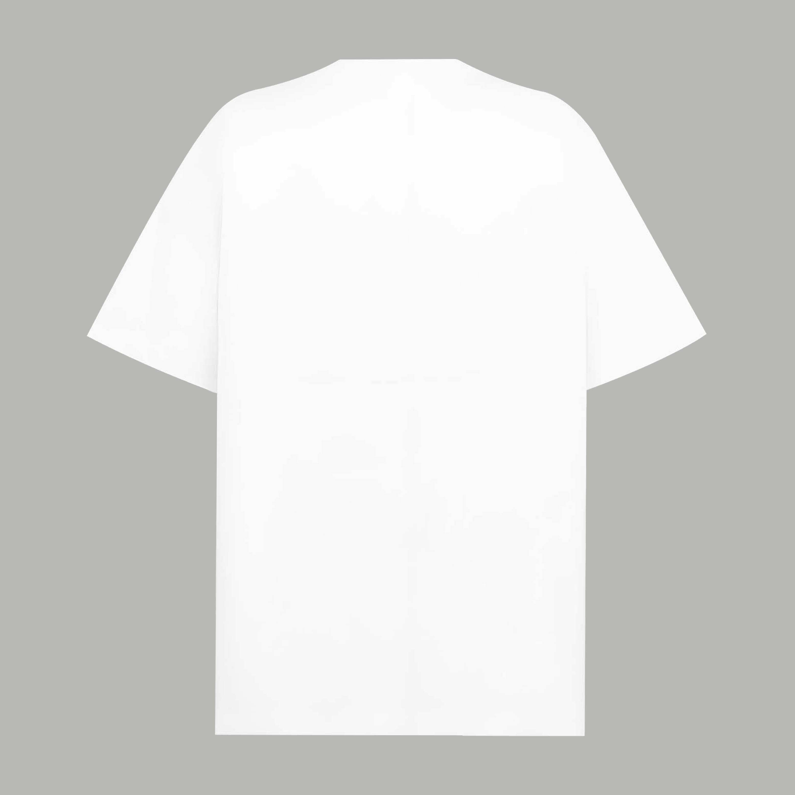Moncler short-sleeve T-shirt in white, back view