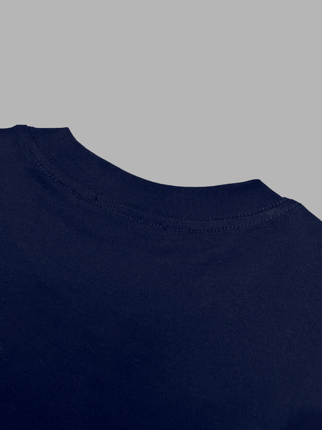 Navy Givenchy T-shirt neckline and shoulder seam