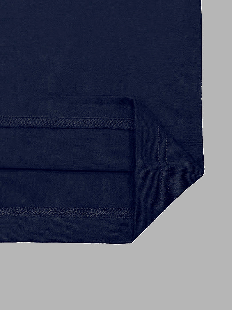 Navy Givenchy T-shirt folded hem with stitching