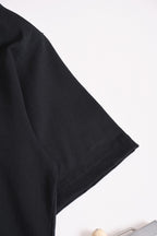 Fendi black short-sleeve T-shirt sleeve hem detail