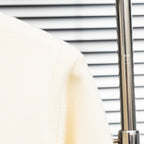 Stone Island cream knit cardigan sleeve cuff and shoulder seam detail