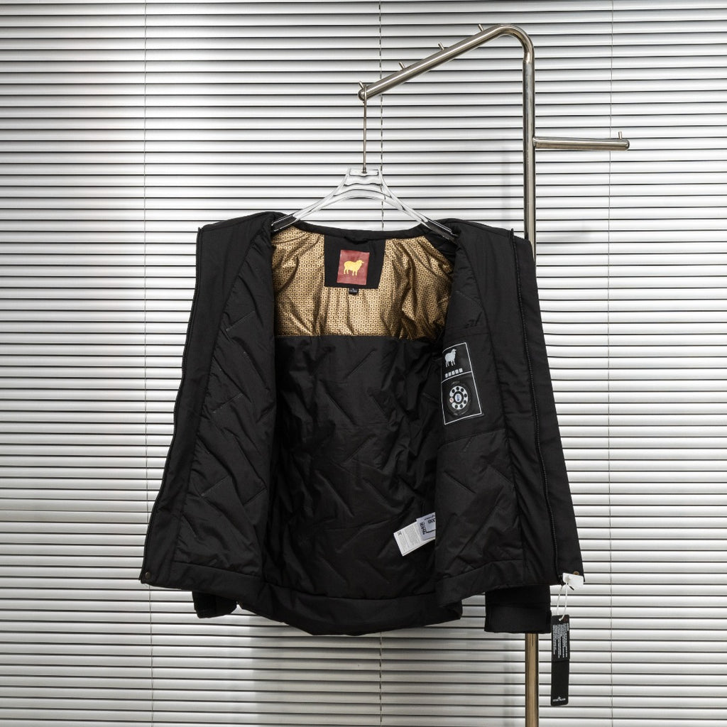 Stone Island jacket with interior lining and visible inner label at chest