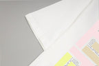 Fendi white T-shirt sleeve with partial multicolor logo print